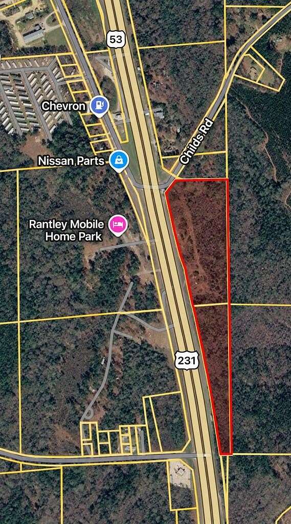 13 Acres of Commercial Land for Sale in Troy, Alabama