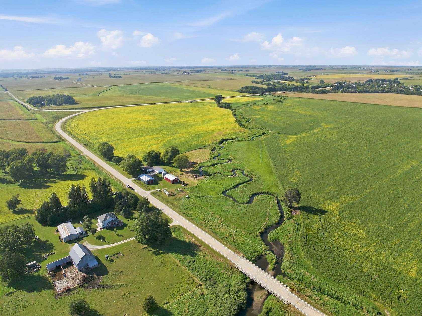 155 Acres of Land with Home for Auction in Stanley, Iowa