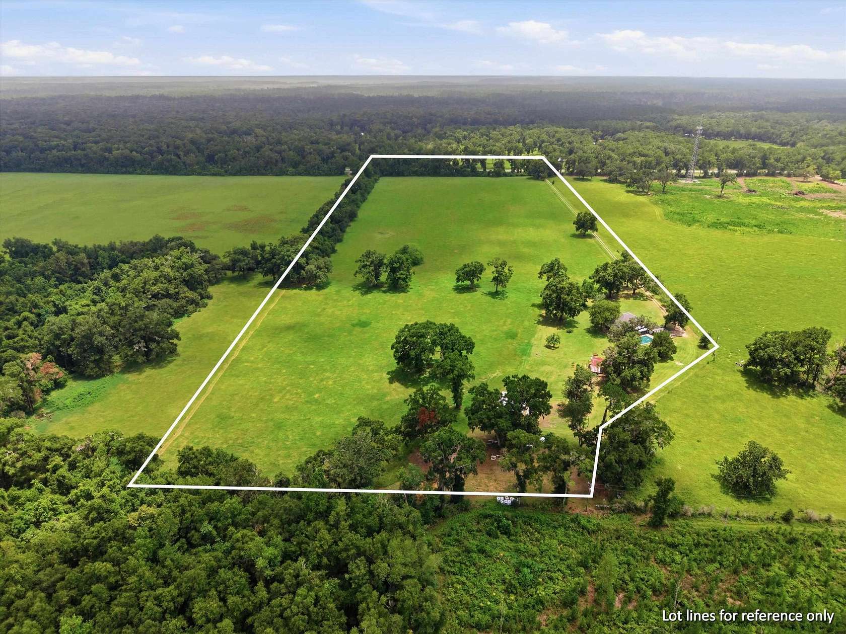 32.1 Acres of Agricultural Land with Home for Sale in Crawfordville, Florida