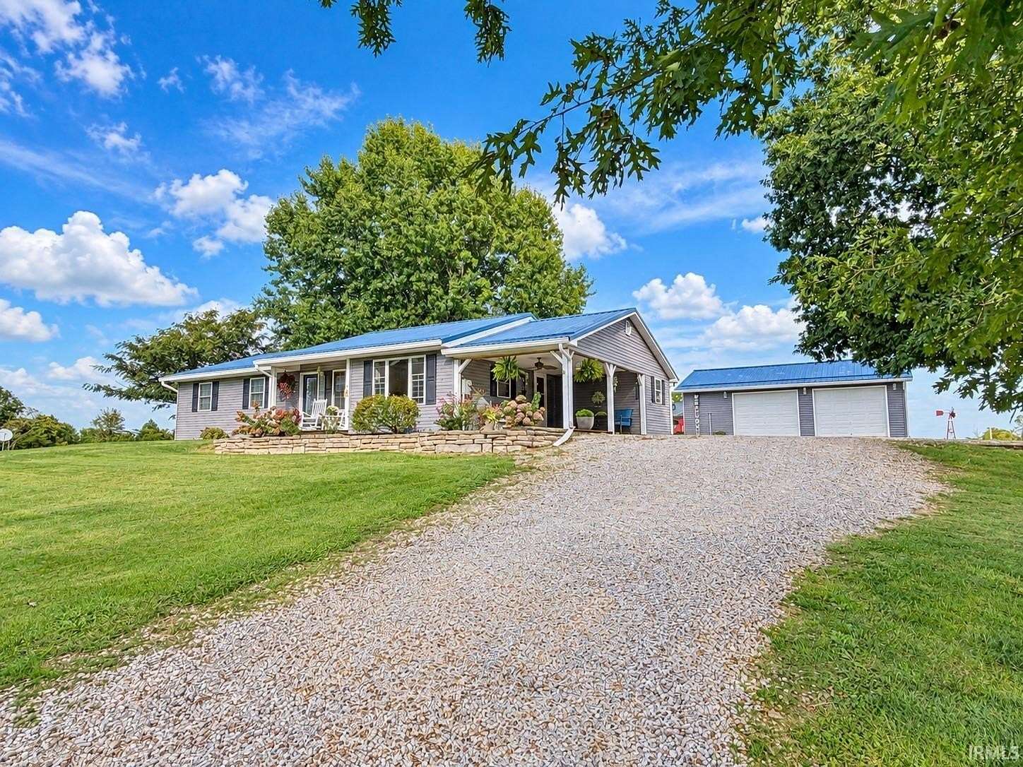 9.72 Acres of Land with Home for Sale in Mitchell, Indiana