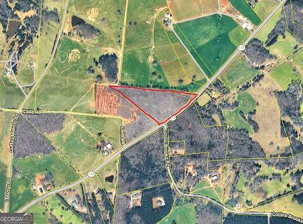 11.4 Acres of Recreational & Residential Land for Sale in Comer, Georgia