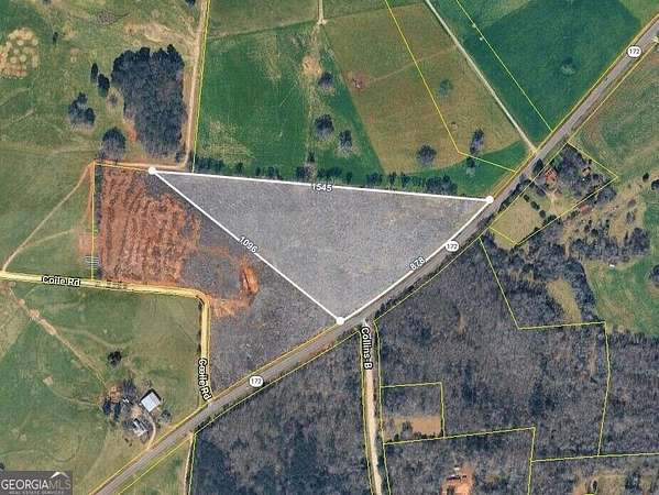 11.4 Acres of Recreational & Residential Land for Sale in Comer, Georgia