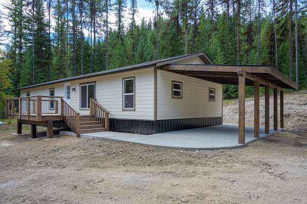 6.55 Acres of Land with Home for Sale in Alberton, Montana