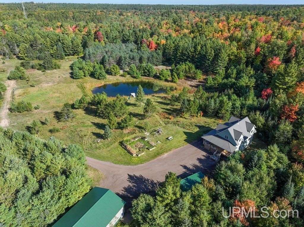 60 Acres of Land with Home for Sale in Trout Creek, Michigan