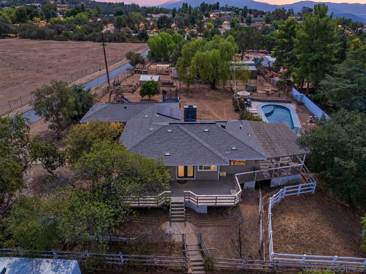 1.5 Acres of Land with Home for Sale in Alpine, California