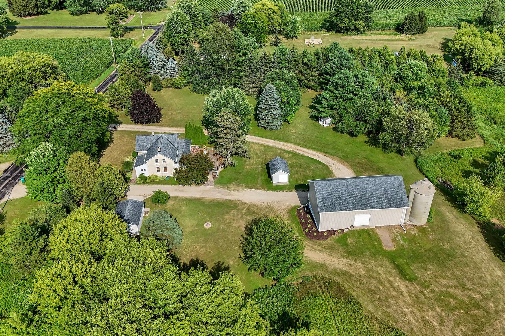 6 Acres of Land with Home for Sale in West Bend, Wisconsin