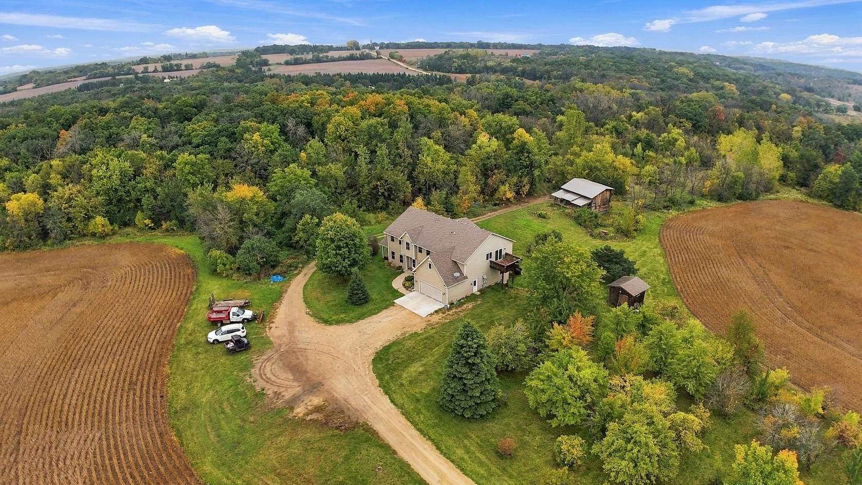 71 Acres of Agricultural Land with Home for Sale in Northfield, Minnesota