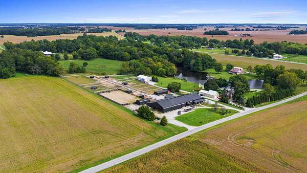 14.4 Acres of Land with Home for Sale in Stilesville, Indiana