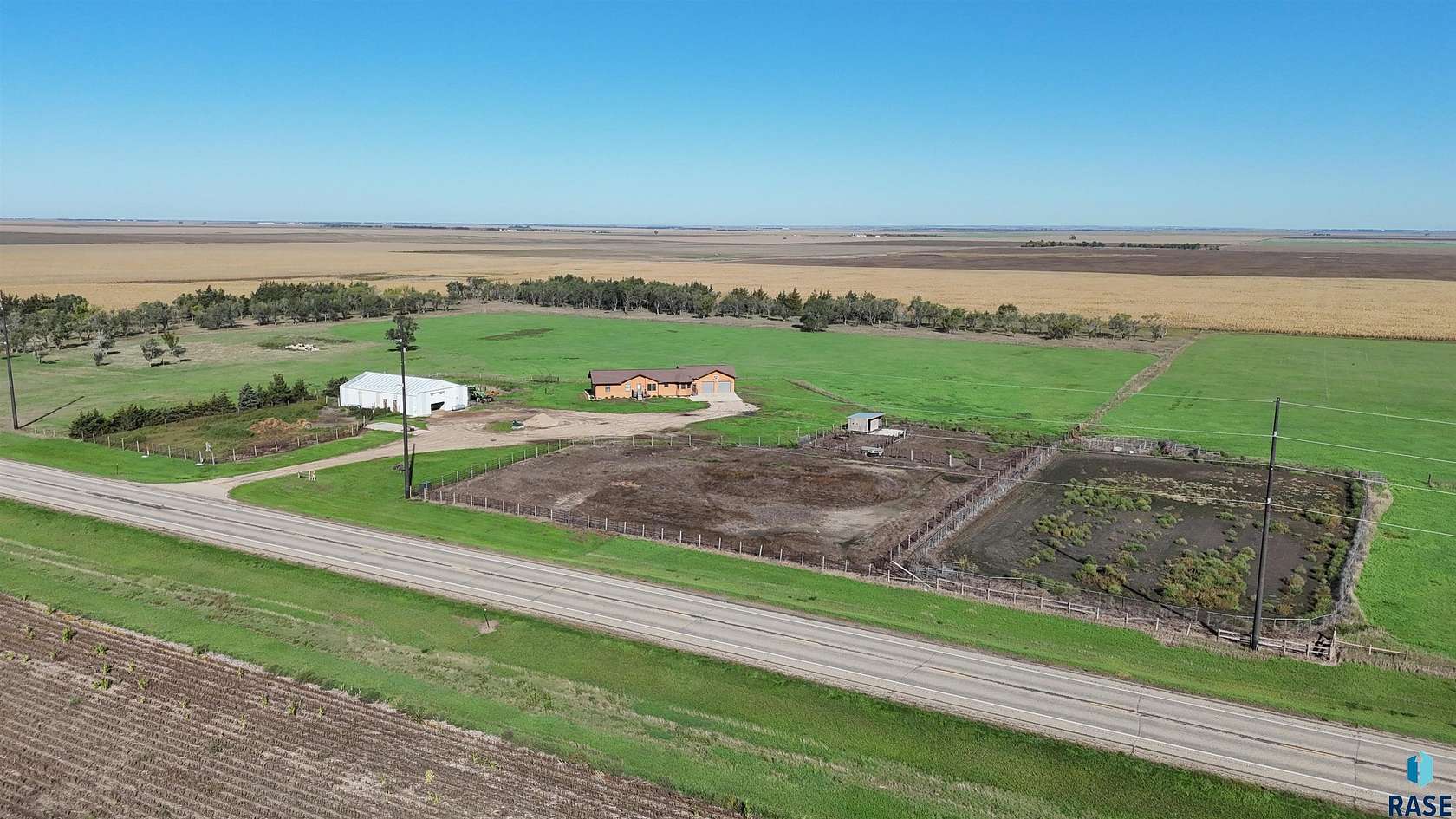 53 Acres of Agricultural Land with Home for Sale in Miller, South Dakota