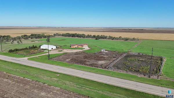 53 Acres of Agricultural Land with Home for Sale in Miller, South Dakota