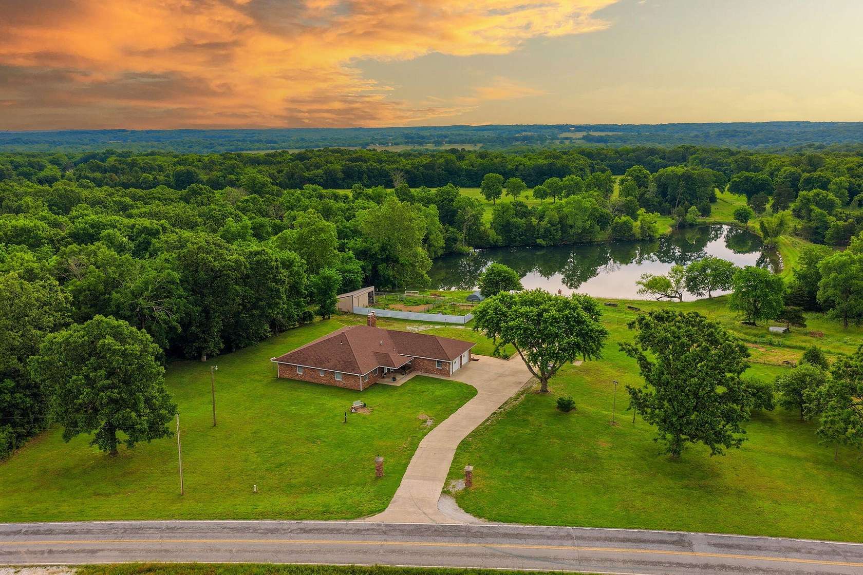 40 Acres of Recreational Land with Home for Sale in Bolivar, Missouri