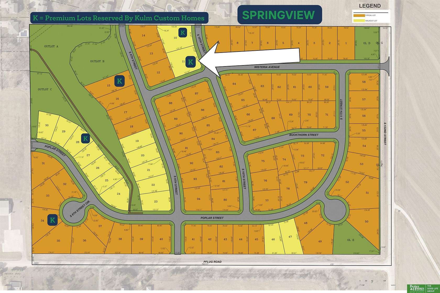 0.34 Acres of Residential Land for Sale in Springfield, Nebraska
