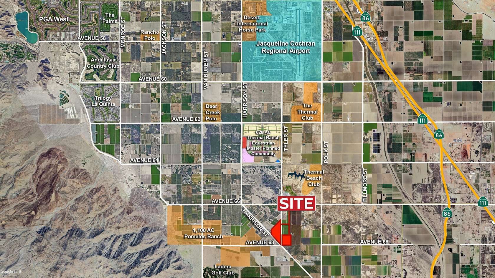95.3 Acres of Agricultural Land for Sale in Thermal, California