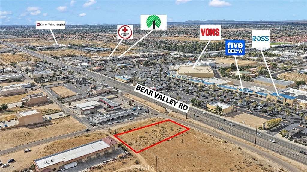 0.6 Acres of Commercial Land for Sale in Hesperia, California