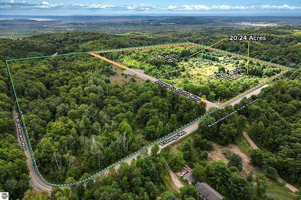 20.2 Acres of Recreational & Residential Land for Sale in Cedar, Michigan