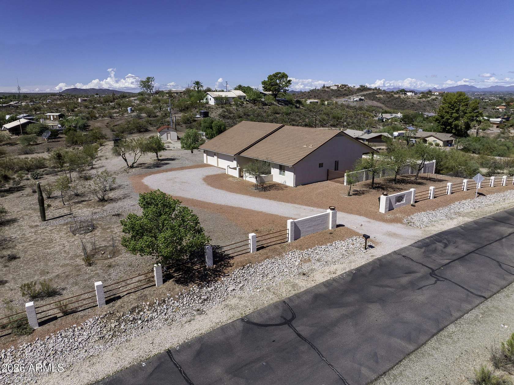 2.83 Acres of Land with Home for Sale in Wickenburg, Arizona