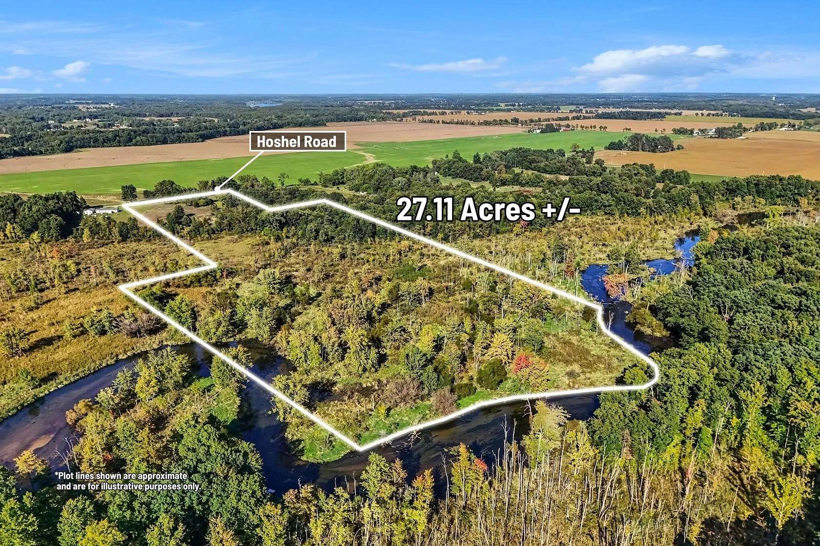 27.1 Acres of Recreational Land for Sale in Three Rivers, Michigan