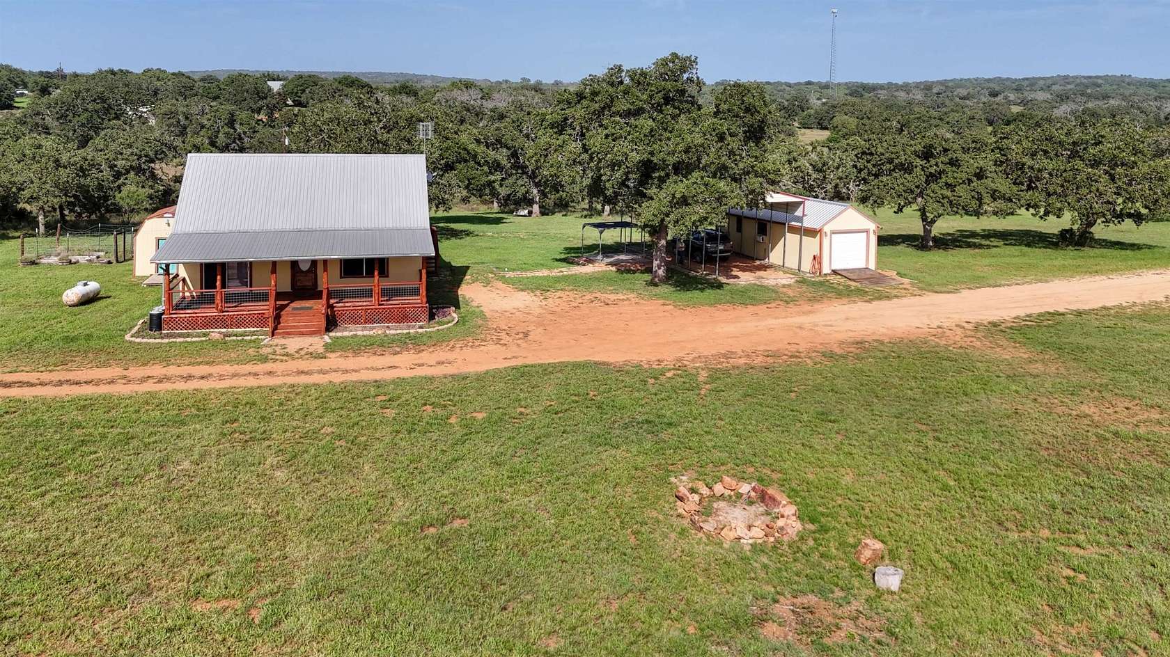 27 Acres of Land with Home for Lease in Llano, Texas