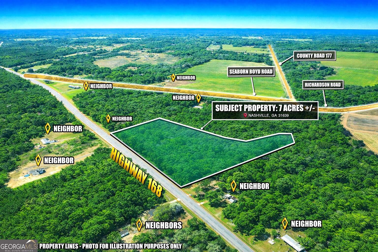7 Acres of Residential Land for Sale in Nashville, Georgia