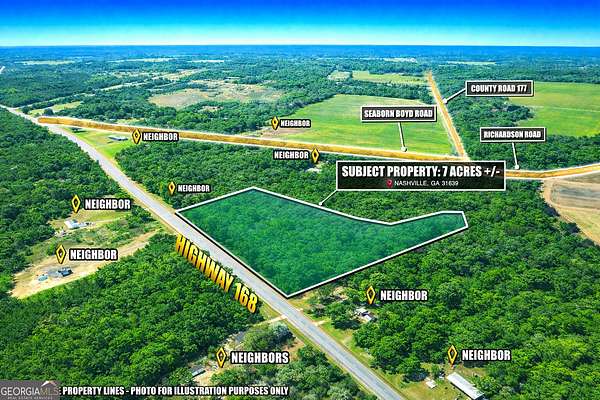 7 Acres of Residential Land for Sale in Nashville, Georgia
