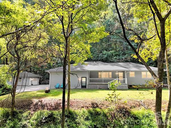 6.49 Acres of Land with Home for Sale in Whittier, North Carolina
