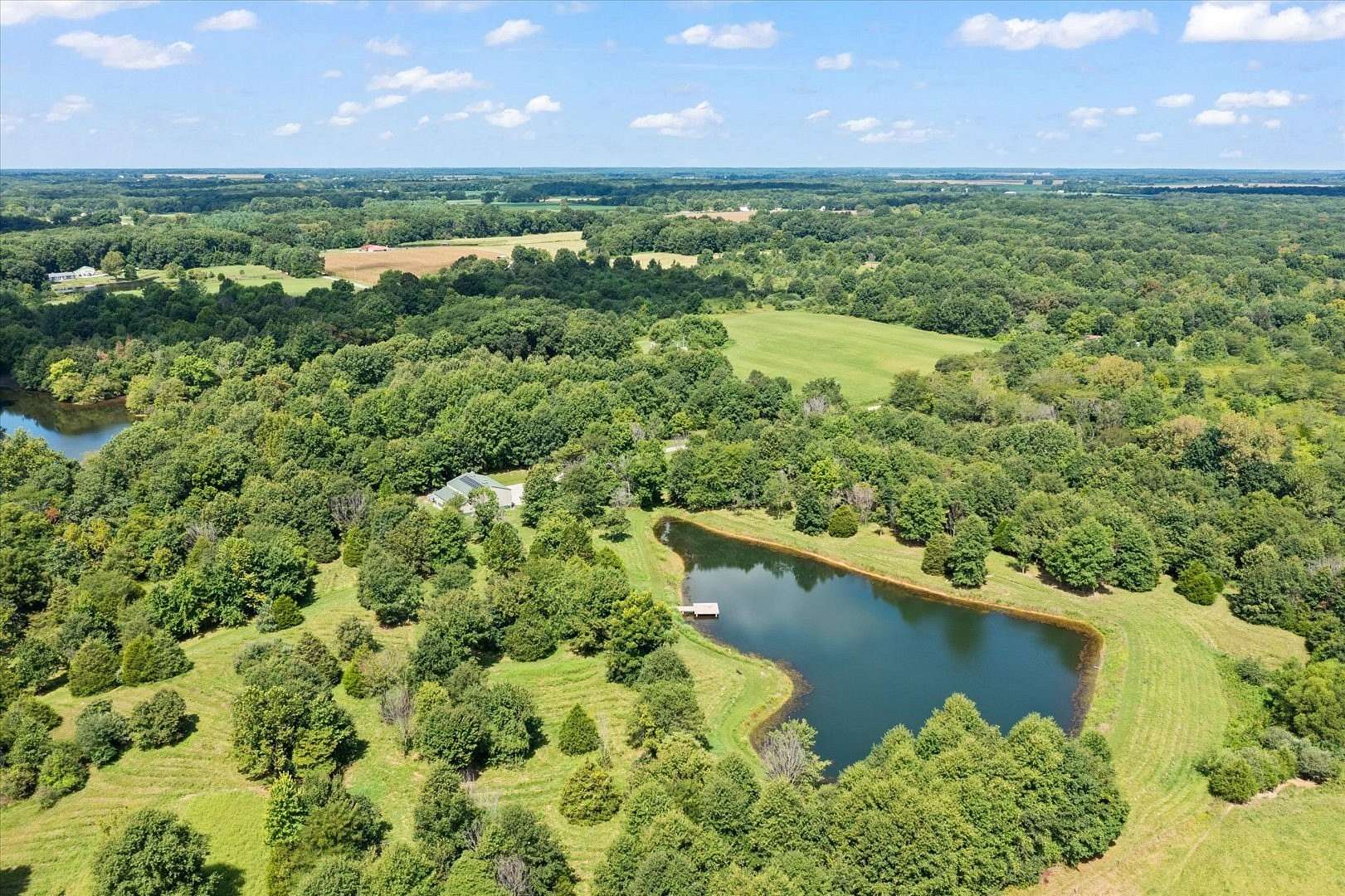 60 Acres of Recreational Land with Home for Sale in Iuka, Illinois
