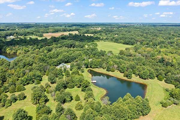 60 Acres of Recreational Land with Home for Sale in Iuka, Illinois