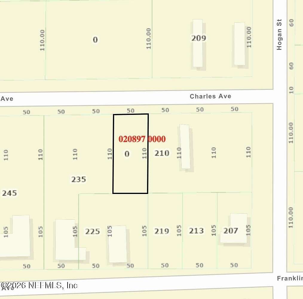 0.13 Acres of Land for Sale in Jacksonville, Florida