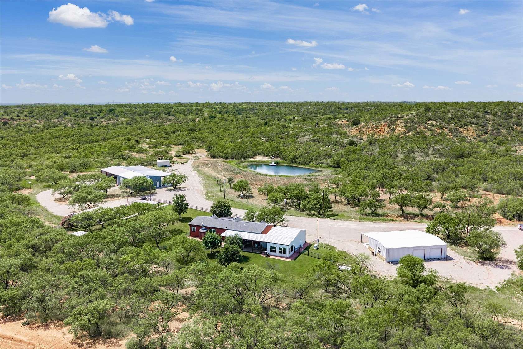 127 Acres of Land with Home for Sale in Coleman, Texas
