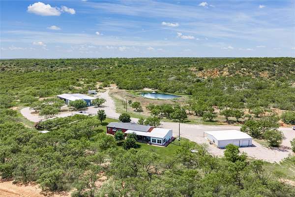 127 Acres of Land with Home for Sale in Coleman, Texas