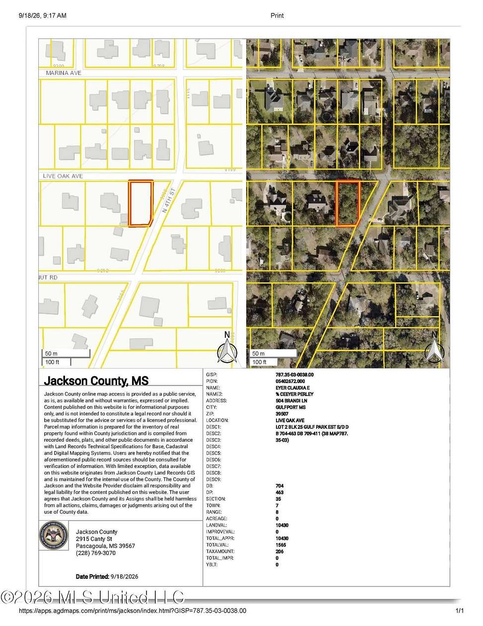 0.09 Acres of Residential Land for Sale in Ocean Springs, Mississippi