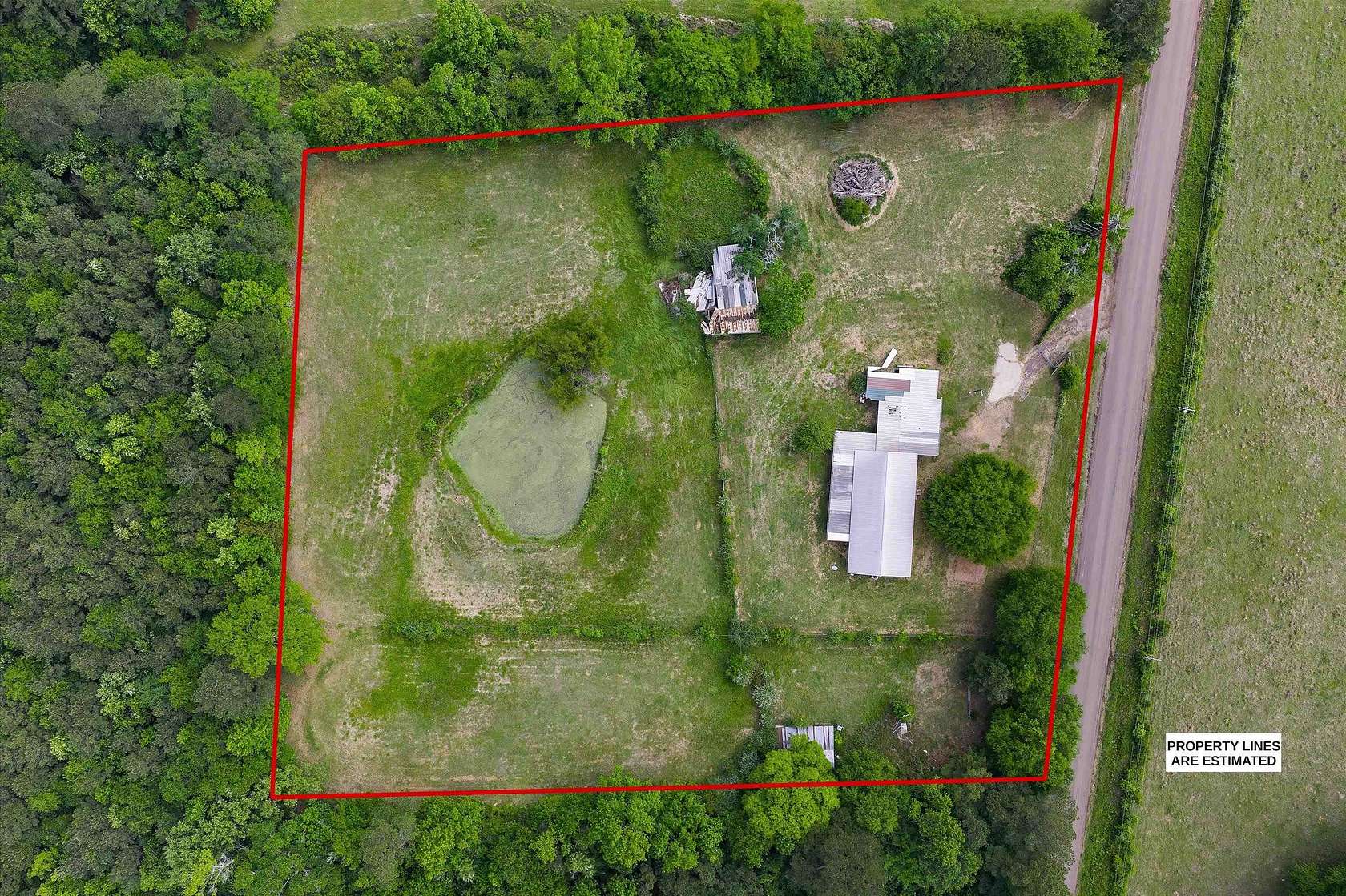 3.63 Acres of Land with Home for Sale in De Berry, Texas