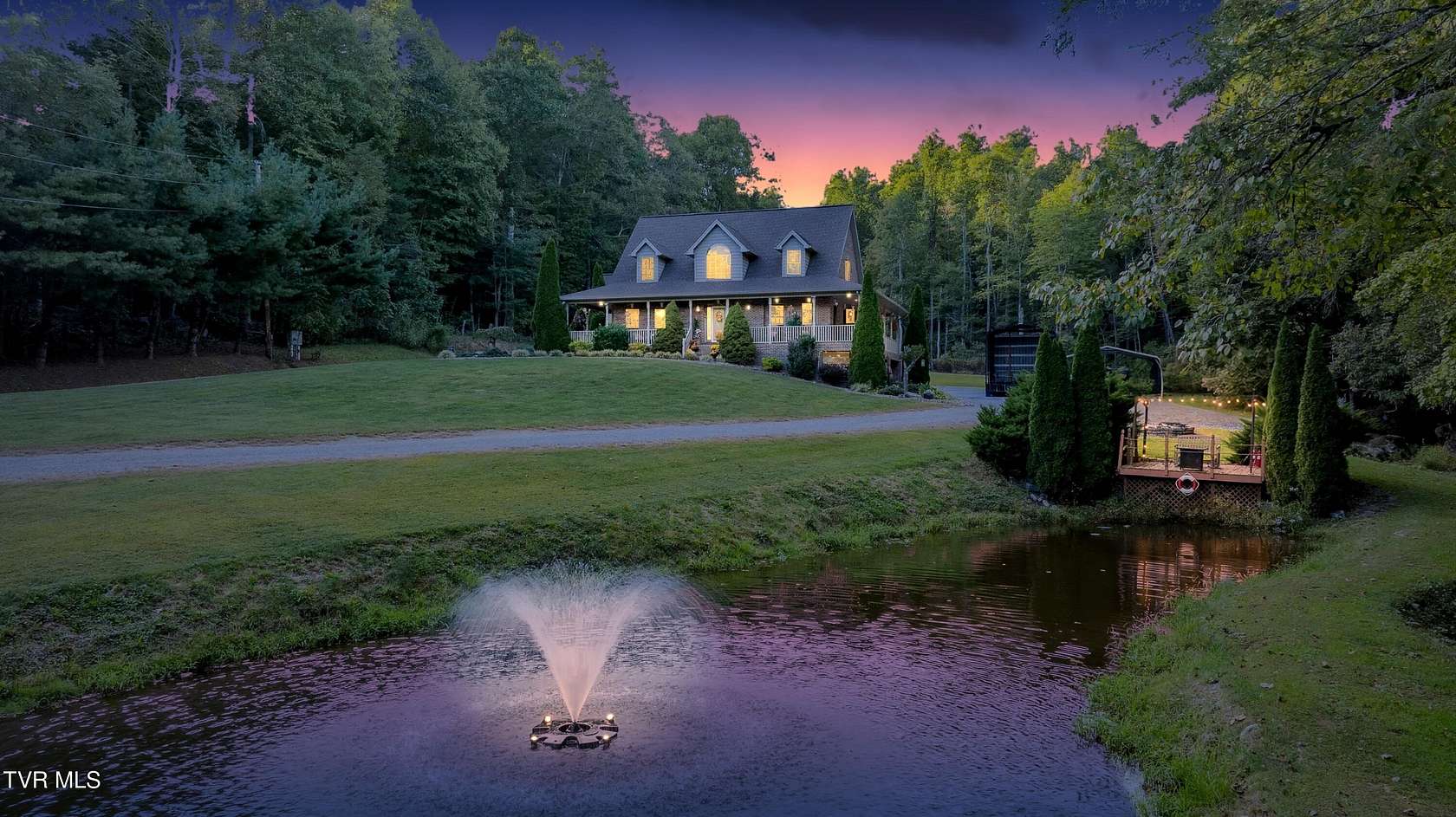 3.45 Acres of Land with Home for Sale in Hampton, Tennessee