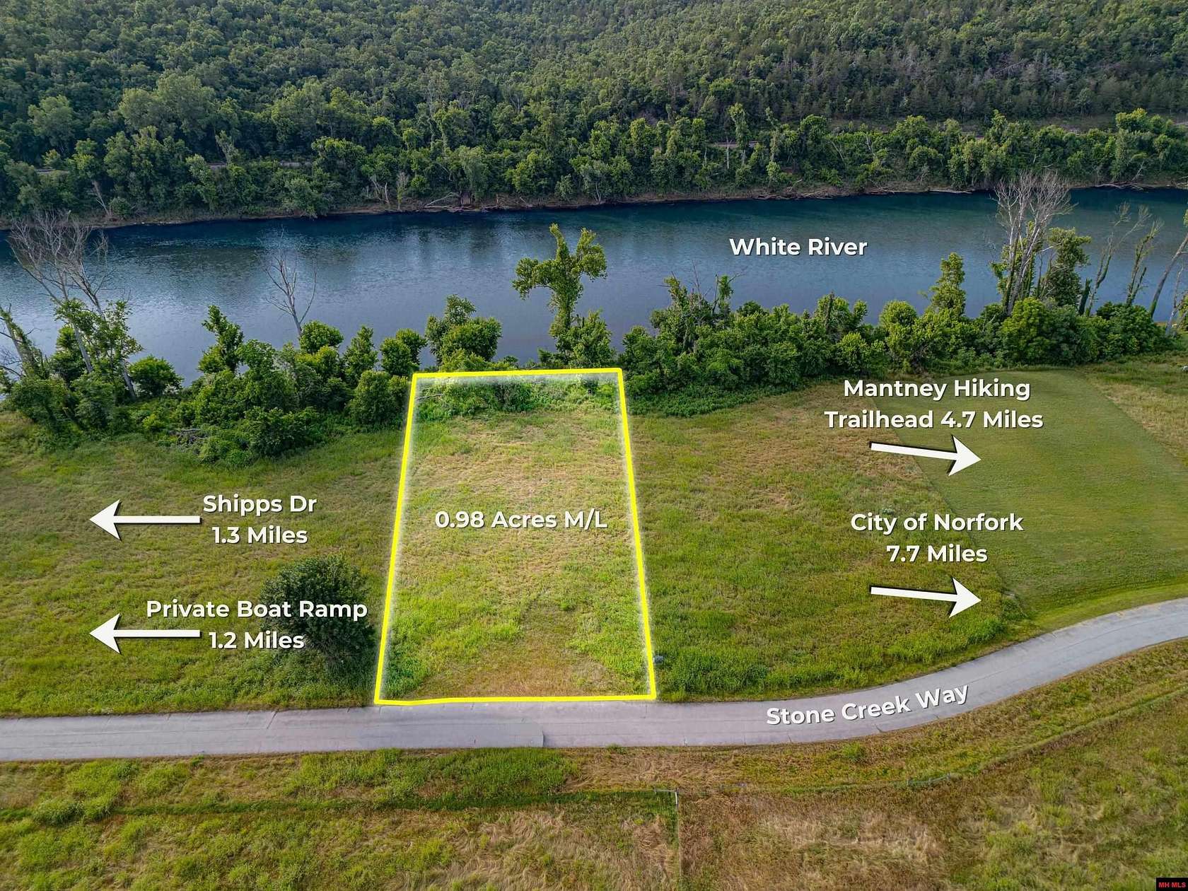 0.98 Acres of Residential Land for Sale in Norfork, Arkansas