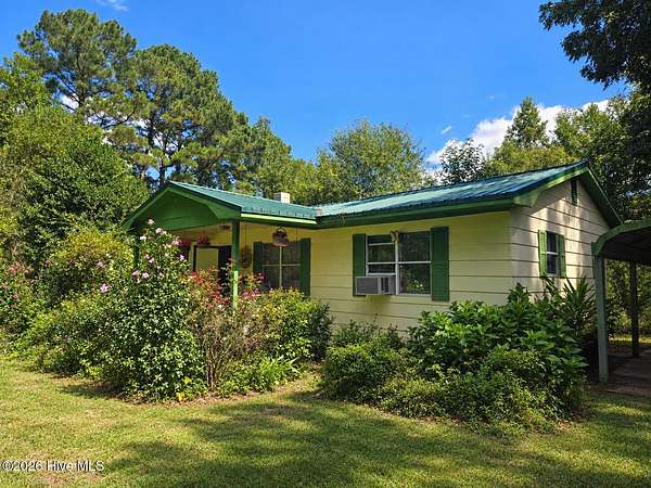 6.5 Acres of Land with Home for Sale in Vanceboro, North Carolina