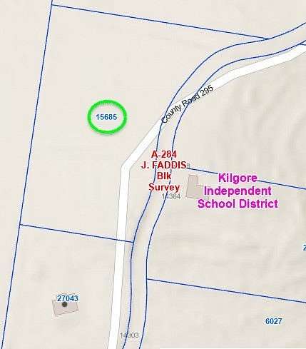 3.8 Acres of Residential Land for Sale in Kilgore, Texas