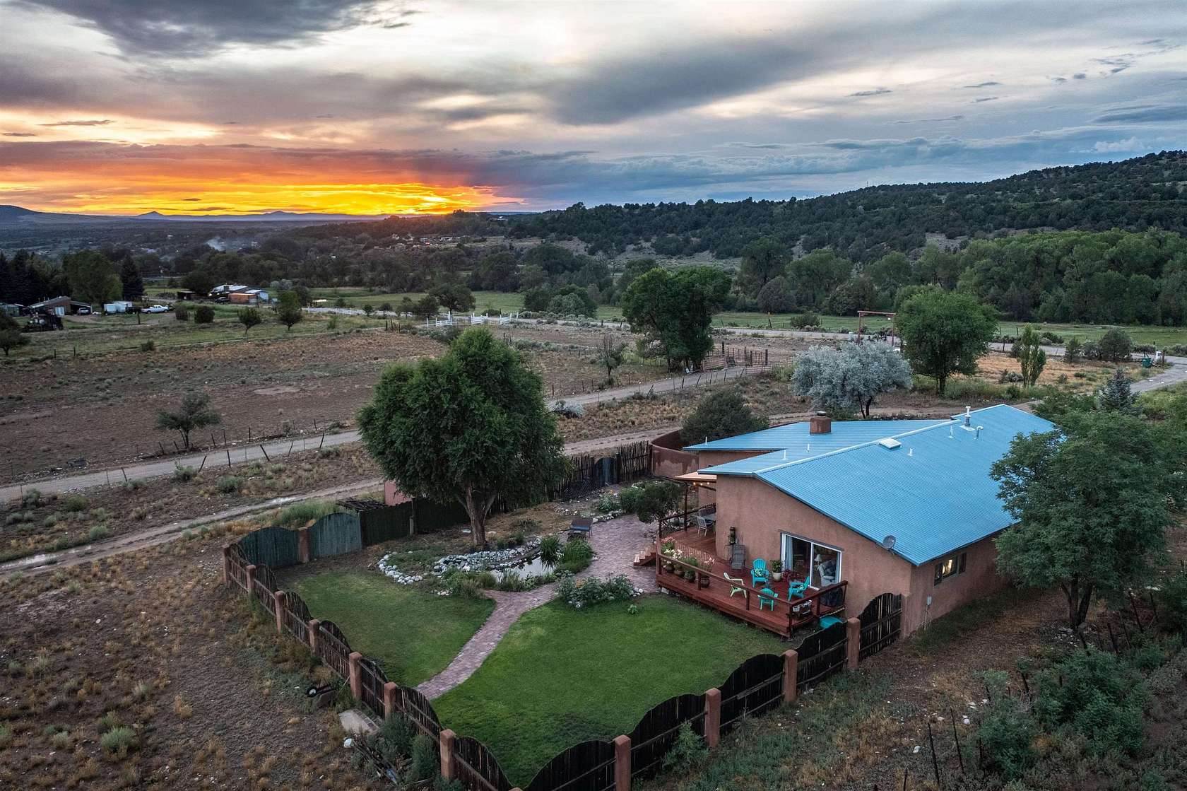 3 Acres of Land with Home for Sale in Arroyo Hondo, New Mexico