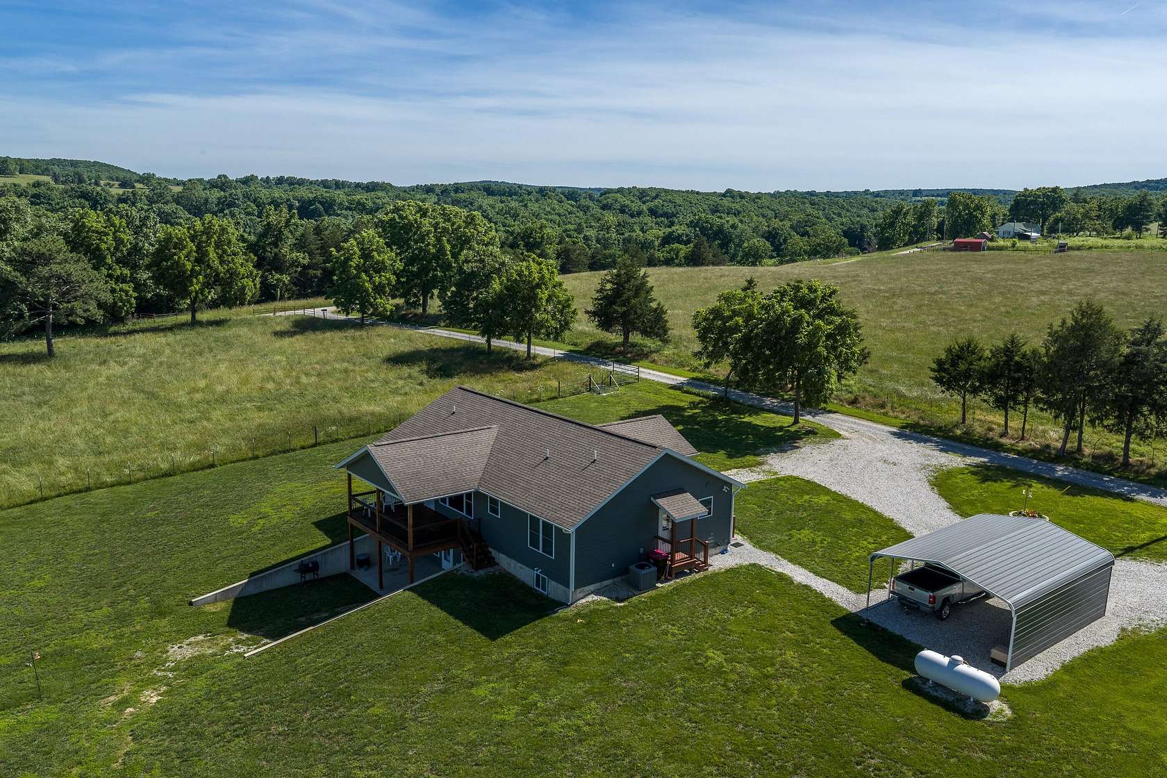 13.5 Acres of Land with Home for Sale in Houston, Missouri