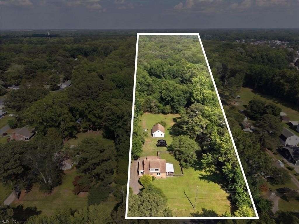 5 Acres of Land with Home for Sale in Chesapeake, Virginia