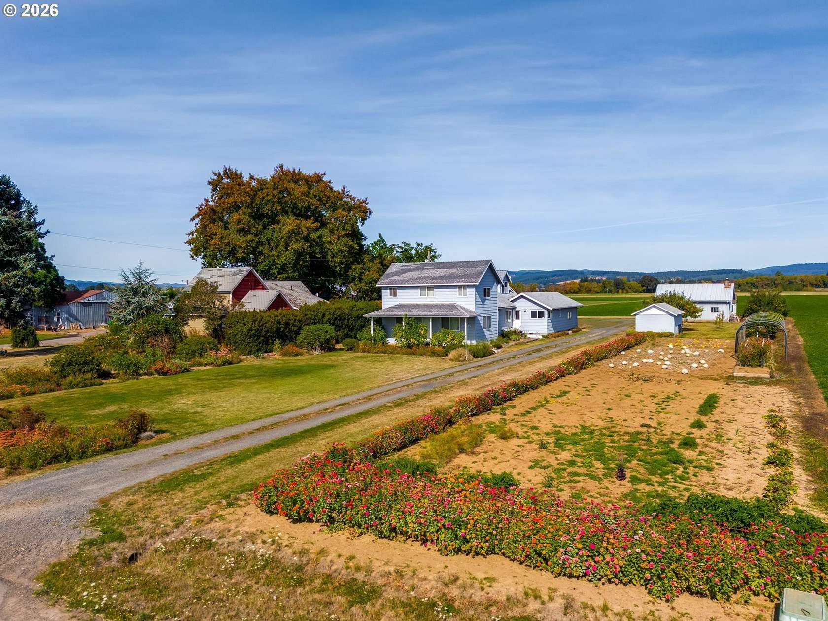 190 Acres of Agricultural Land with Home for Sale in Cornelius, Oregon