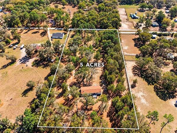 4.83 Acres of Land with Home for Sale in Ocala, Florida