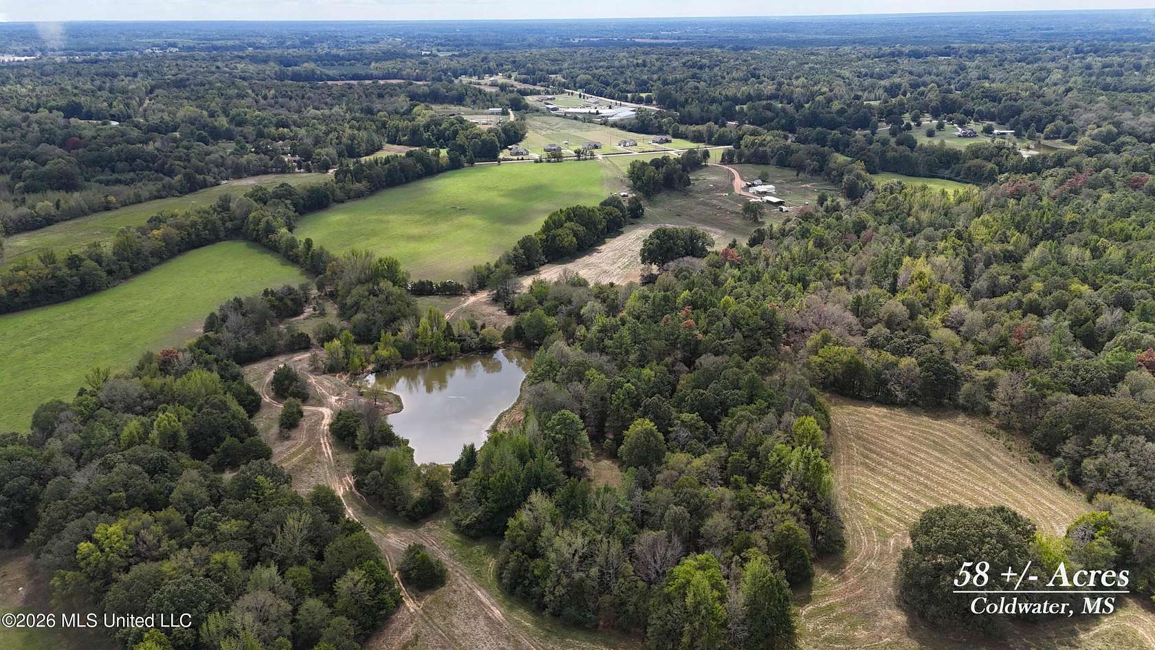 58 Acres of Land for Sale in Coldwater, Mississippi