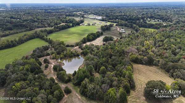 58 Acres of Land for Sale in Coldwater, Mississippi