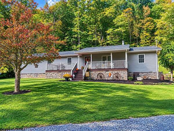 7.87 Acres of Land with Home for Sale in Dailey, West Virginia