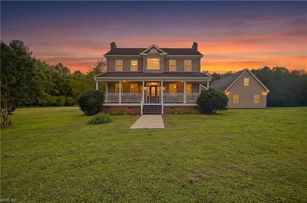 13.5 Acres of Land with Home for Sale in Suffolk, Virginia