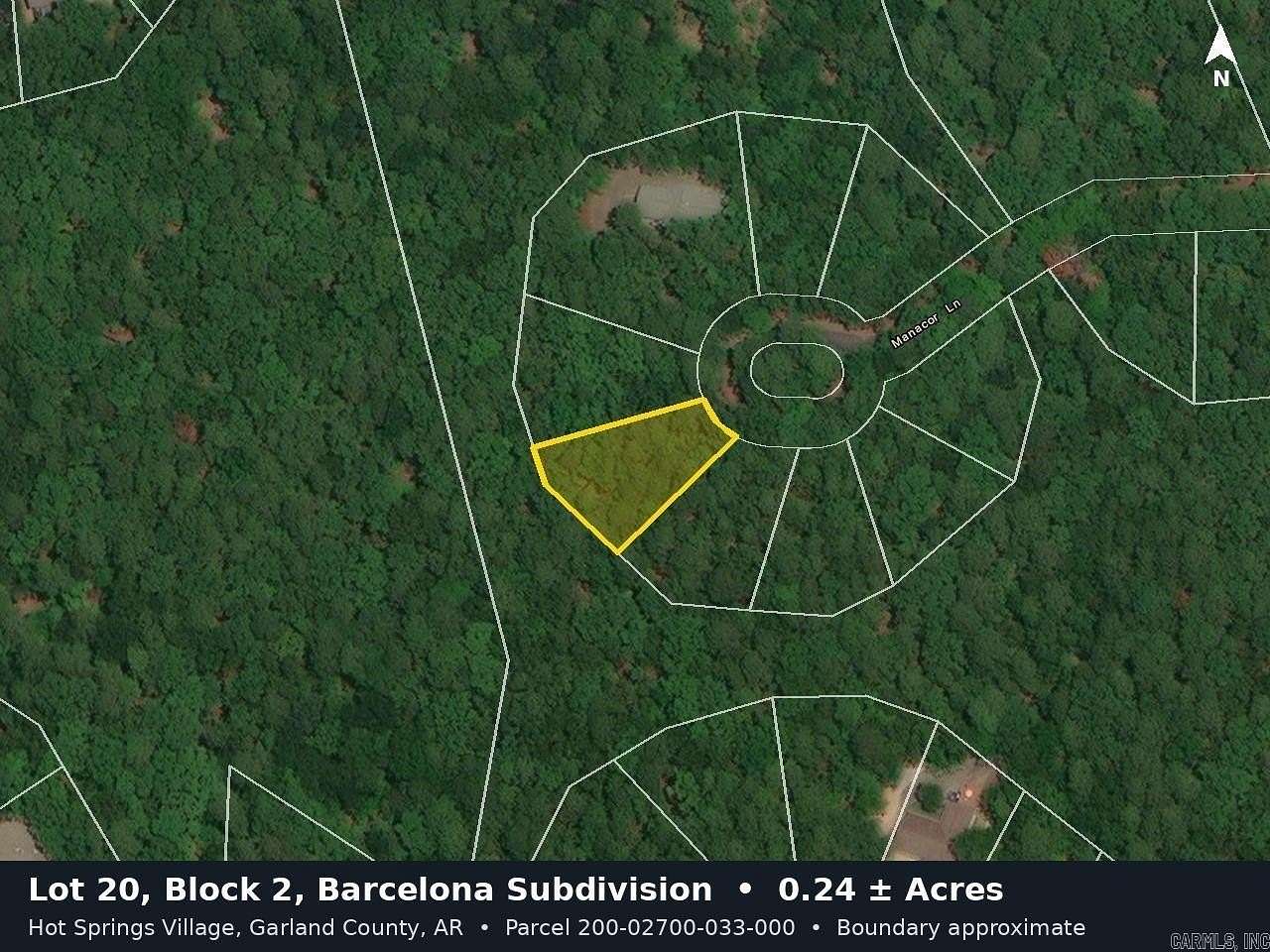0.24 Acres of Residential Land for Sale in Hot Springs Village, Arkansas