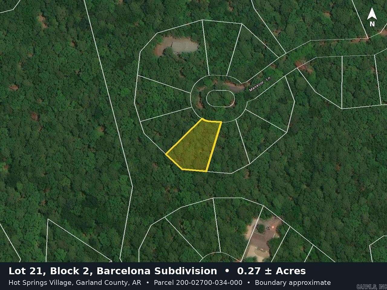 0.27 Acres of Residential Land for Sale in Hot Springs Village, Arkansas