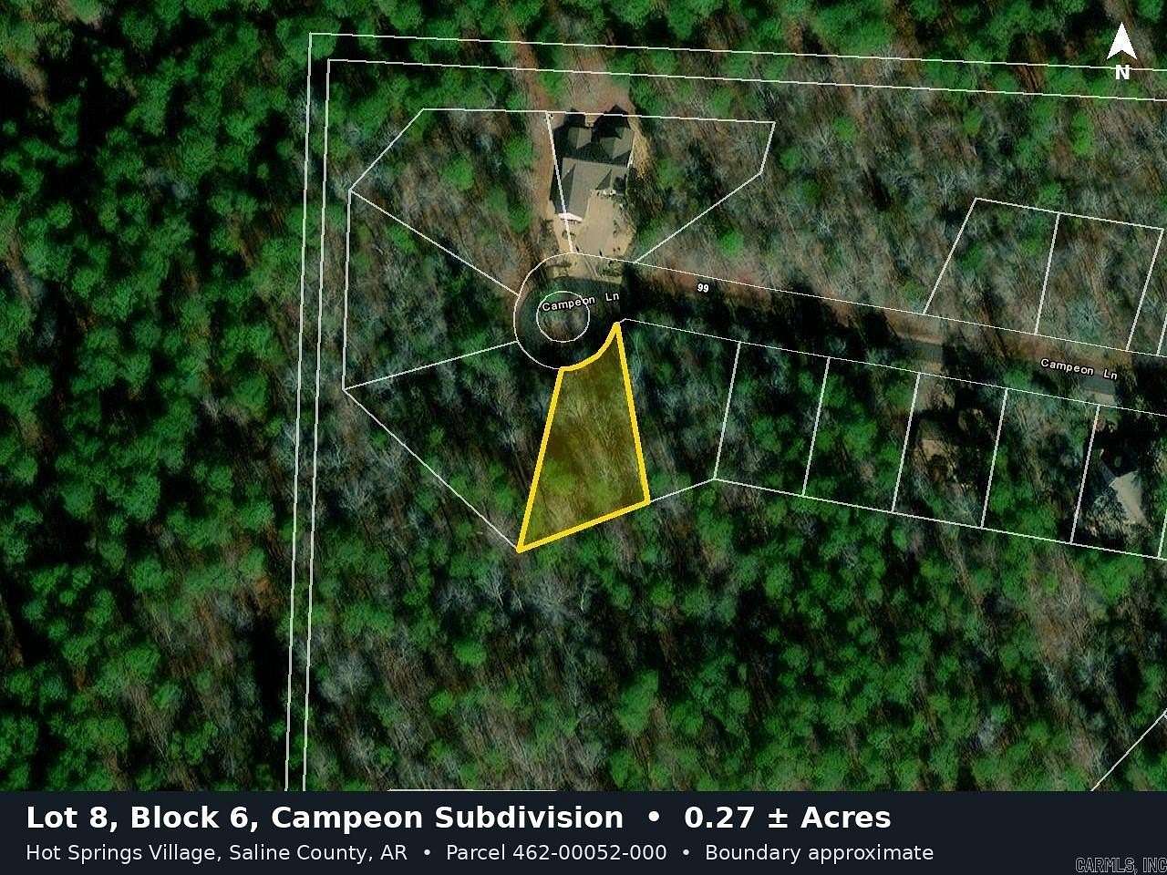0.27 Acres of Residential Land for Sale in Hot Springs Village, Arkansas