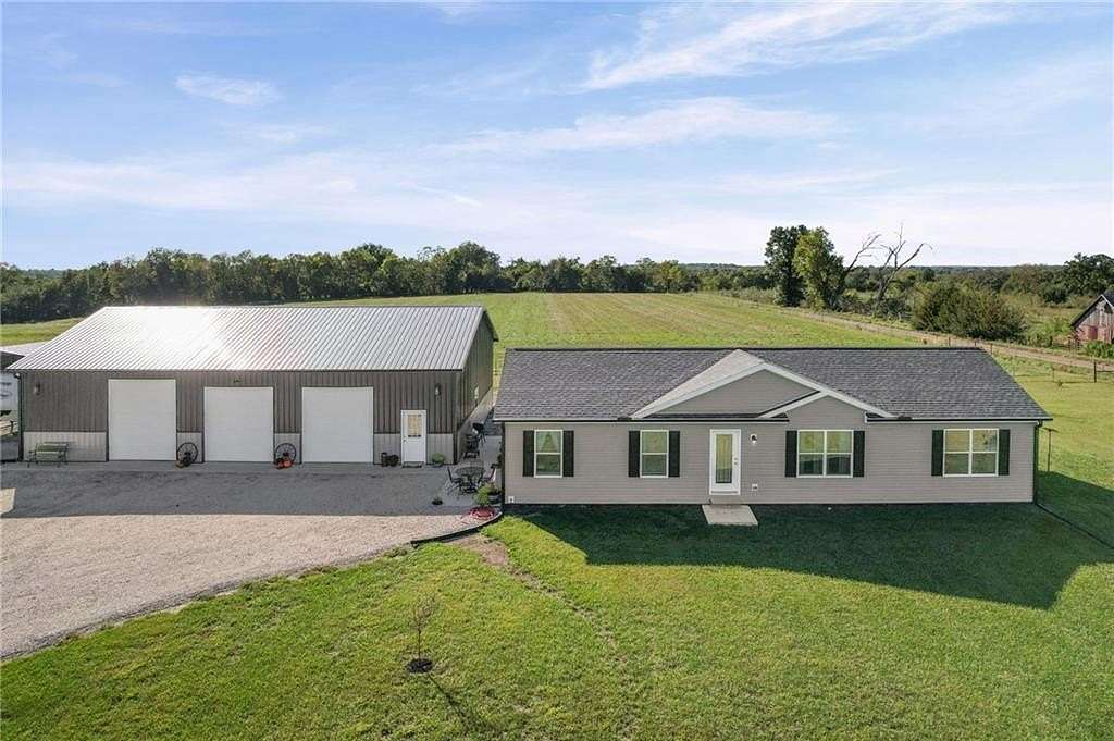 20 Acres of Agricultural Land with Home for Sale in Paola, Kansas