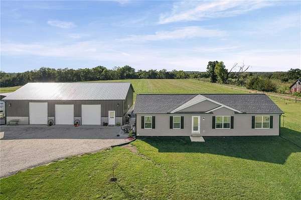 20 Acres of Agricultural Land with Home for Sale in Paola, Kansas